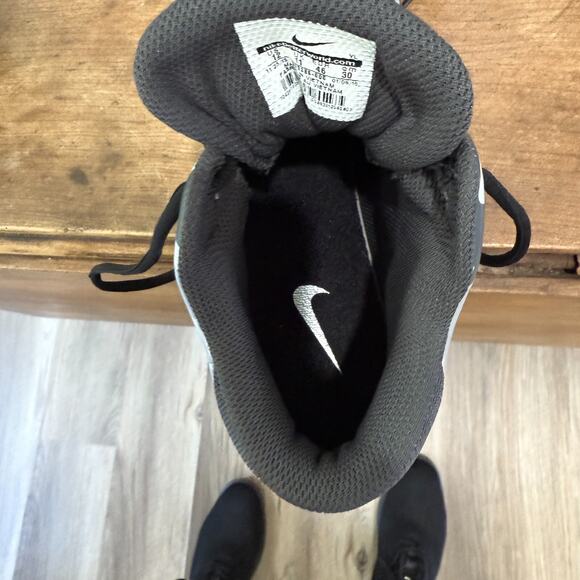 Nike Mens Sz 12 Field General Pro TD Mid Football Cleats 833386-006 Black/Grey - Picture 7 of 9